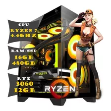 Pc Cpu Gamer Amd Ryzen 7 16gb Ssd 480gb Rtx 3060 12gb 