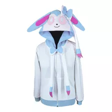 Sudadera Sylveon Shiny Bordada Cosplay Suave Afelpada Kawaii