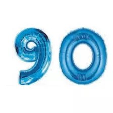 Globos Grabo Giant 90th Blue Number