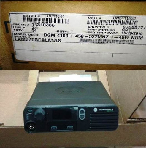 Radio Movil Uhf Motorola Dgm4100 450-520 45w Analogo Digital