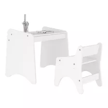 Conjunto De Mesa E Cadeira Infantil Com Regulagem De Altura