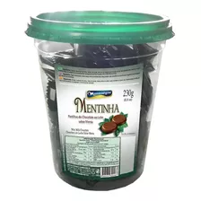 Pastilha Chocolate Menta - Pote 230g - Mentinha 