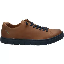 Zapatilla Cuero Hombre Posselt Café Rockford