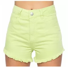 Short Hot Pants Verde Lima Lady Rock