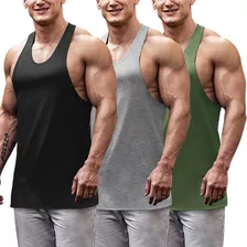 Coofandy Paquete De 3 Camisetas Sin Mangas Para Hombre, Cami