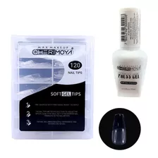Kit Soft Gel Liquido + Tips Soft Gel Cherimoya