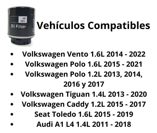 Acete Para Audi A1 L4 1.4l 2011 - 2018 + Filtro Foto 2