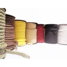 Cuerda Algodón De Colores 1cm Macrame X8mts La Fabriquita