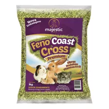 Feno Majestic Pet Coast Cross Para Roedores 1kg