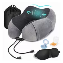 Almohada Viscoelastica Para Viaje De Cuello + Antifaz Regalo