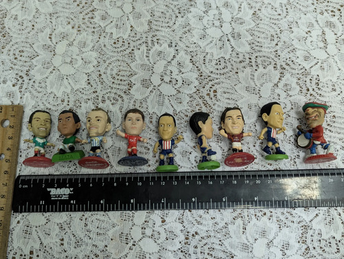 Lote De 9 Figuras Microstars Corinthian Futbol Coca Cola