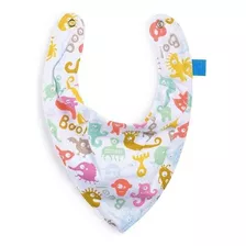 Babador Bandana Estampa Monstros Em Algodão Multikids Baby