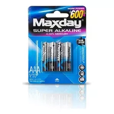 Pilas Alcalinas Baterias Maxday Aaa Blister 4 Unidades 1,5v