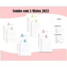 05 Arquivos P/ Encadernação Miolos P/ Agenda 2022 Editáveis