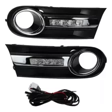 Kit Rejillas Faros Auxiliares Vw Voyage 2009 A 2012 Led Drl