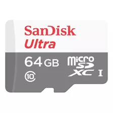 Cartao Memoria Micro Sd 64gb Sandisk Class10 Full Hd 80mb/s