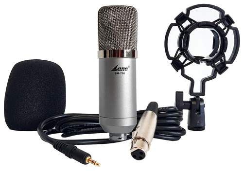 Lane Bm-700 Microfono Condenser Podcast Streaming + Cable Plug