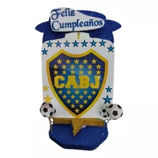 Boca Juniors Adorno Combo Cumpleaños Cotillón Chirimbolos 