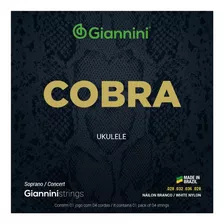 Cuerdas Giannini Cobra Para Ukelele De Concierto Soprano