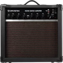 Cubo Para Guitarra Amplificado Hayonik Hg100 Alta Qualidade Cor Preto