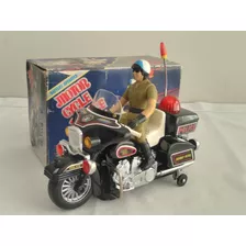 Brinquedo Antigo Moto Motor Cycle Police 1984 Não Funciona