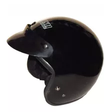 Casco Abierto Negro Brilloso Rush F1 - Gkmotos.uy