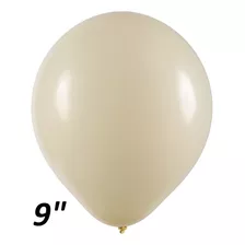 Balão Art Latex Marfim 9 Polegadas 50 Unidades