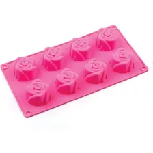 Molde Forma Silicone Flores Chocolate Sabão Biscuit