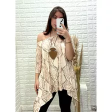 Blusa Maxi Com Pontas