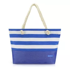 Bolsa De Praia Sacola Grande Feminina Com Zíper Resistente