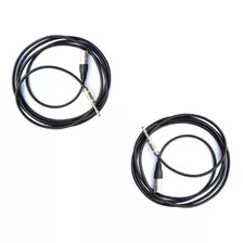 Cable Xlr Macho A Plug 6.3 Balanceado De 1.5 M Juego 2 Pzaz.