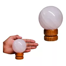 Bola Esfera Quartzo Rosa Pedra Natural Brasileira 491g 6cm