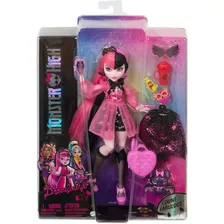 Monster High Muñeca Draculaura Moda Con Accesorios