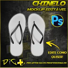 Mockup Profissional Editável Chinelo Para Sublimar Layout 3d