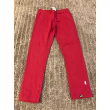 Calça Legging Puc Vermelho Tamanho 6