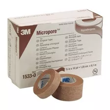 Esparadrapo Micropore De 1/2 X 10 Yardas, Color Piel