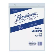 Folios Rivadavia Escolar Nº 3 X 10 Unidades Calidad Premium
