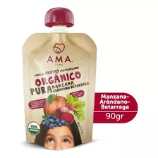 Ama Puré/compota Manzana Arándano Betarraga Orgánico 90g