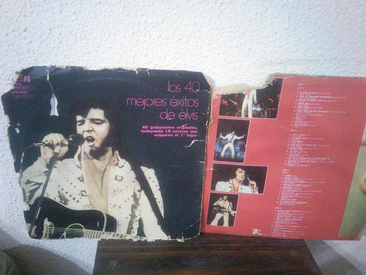 Elvis Presley - Los 40 Mejores Éxitos De Elvis - vinilo 1975