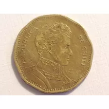 Moneda 50 Pesos Error De Acuñación Chiie Año 2008