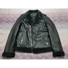 Exclusiva Chaqueta De Cuero Bolongaro Trevor, Talla S