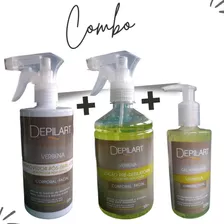 Kit Loção Pré + Pós Depilatório 500ml + Gel Hidratante 250ml