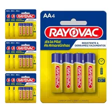 40 Pilhas Comum Aa Rayovac (10 Cartelas)