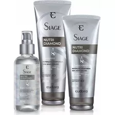 Siàge Óleo Nutritivo Nutri Diamond + Shampoo + Condicionador Cor De Cabelo Os Tipos Fragrância Do Tratamento Suave