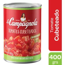 Tomate Cubeteado La Campagnola Lata X 400 Gr