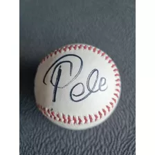 Bola De Beiseball Autografada Por Pelé - Oficial Liga Mbl