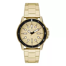 Relógio Ax Armani Exchange Aço Dourado Crono -2anos Garantia
