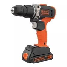 Taladro Percutor Inalámbrico 3/8 20v Bcd704c1 Black+decker