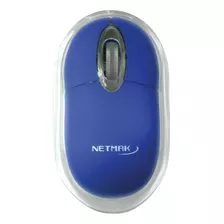 Mouse Luminoso Óptico Netmak Nm-m01 Con Luz Led Usb Color Azul