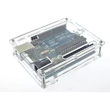 Case Gabinete Caja Para Arduino Uno R3 Acrilico Con Tornillo